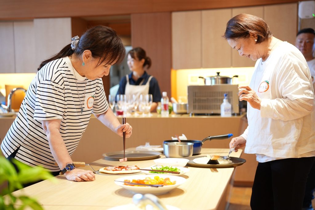 「農」と「食」の繋がりを感じられる時間、食事風景
